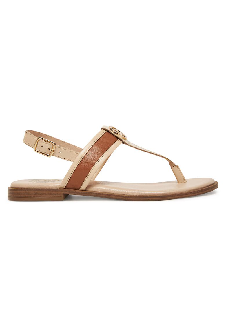 Beverly Hills Polo Club Sandale dama - bej - piele naturala
