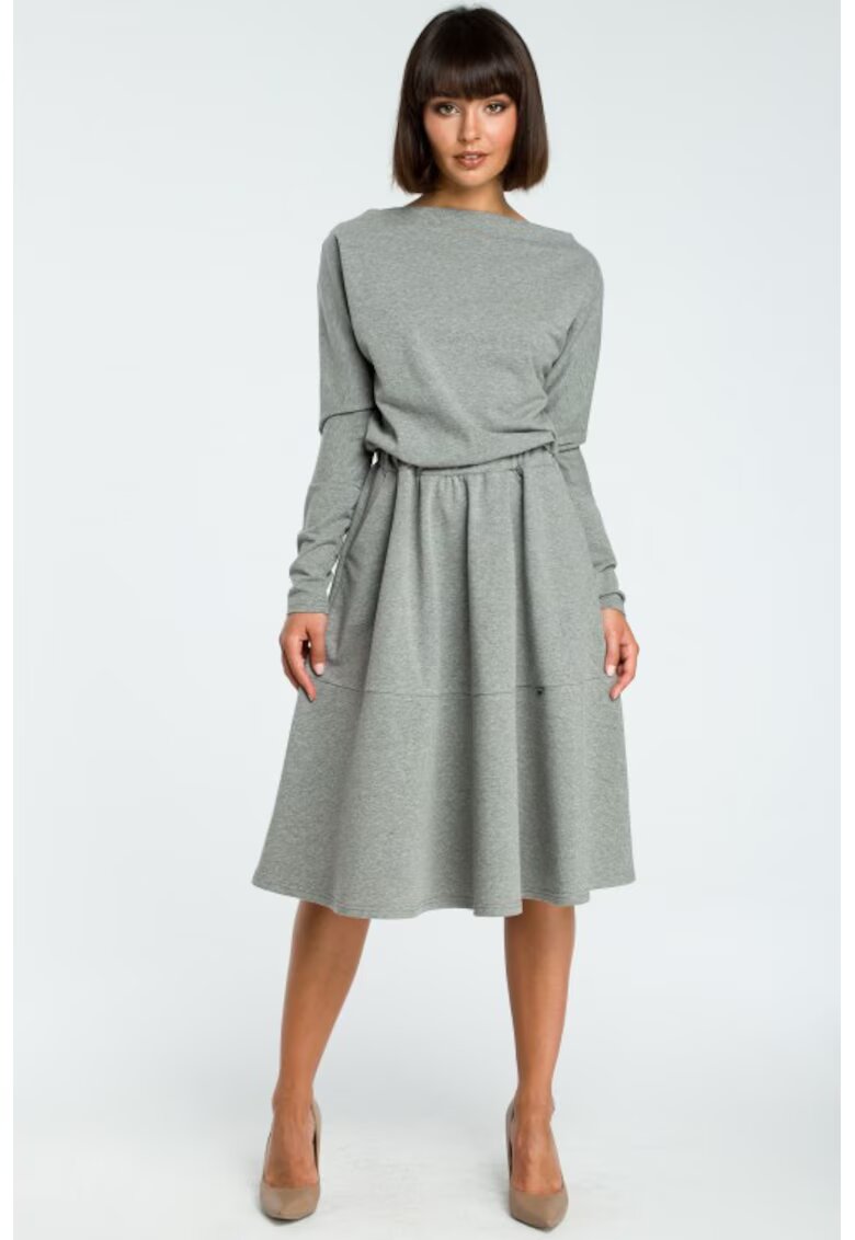BeWear Rochie evazata cu maneci lungi -