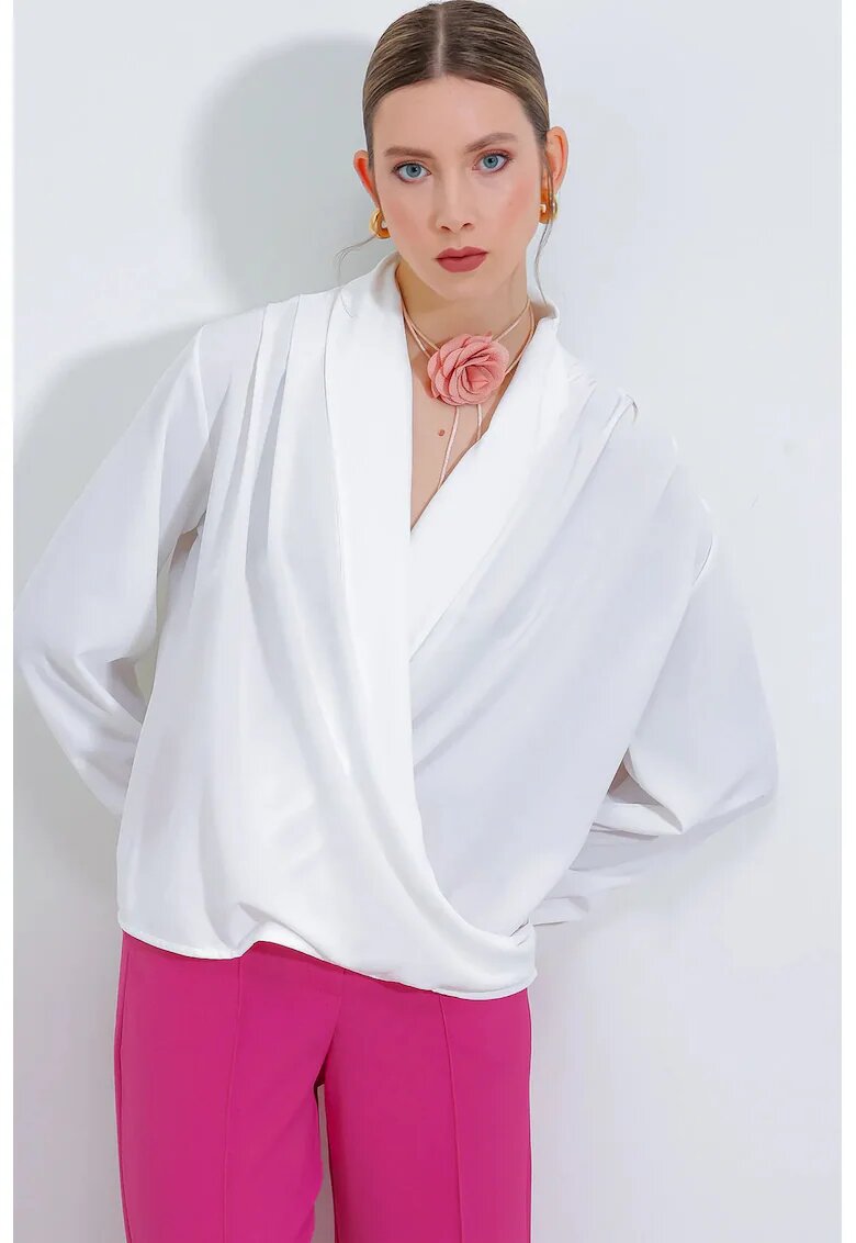Big Dart Bluza dama - HiCCUP - croiala lejera - poliester/lycra - alb