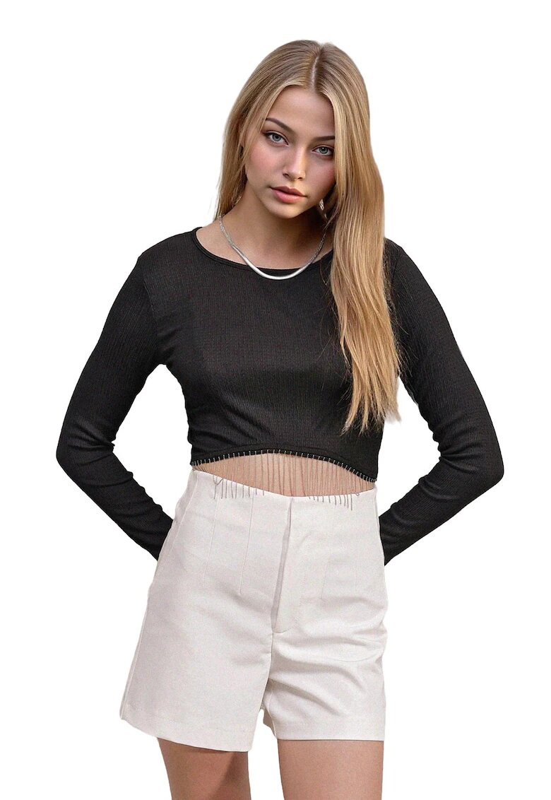 Big Dart Bluza pentru dama - HiCCUP - Negru - Poliester/Elastan
