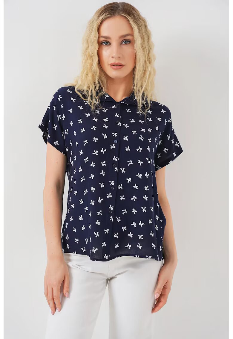 Big Dart Camasa HiCCUP BDART cu maneca scurta - albastru - material poplin