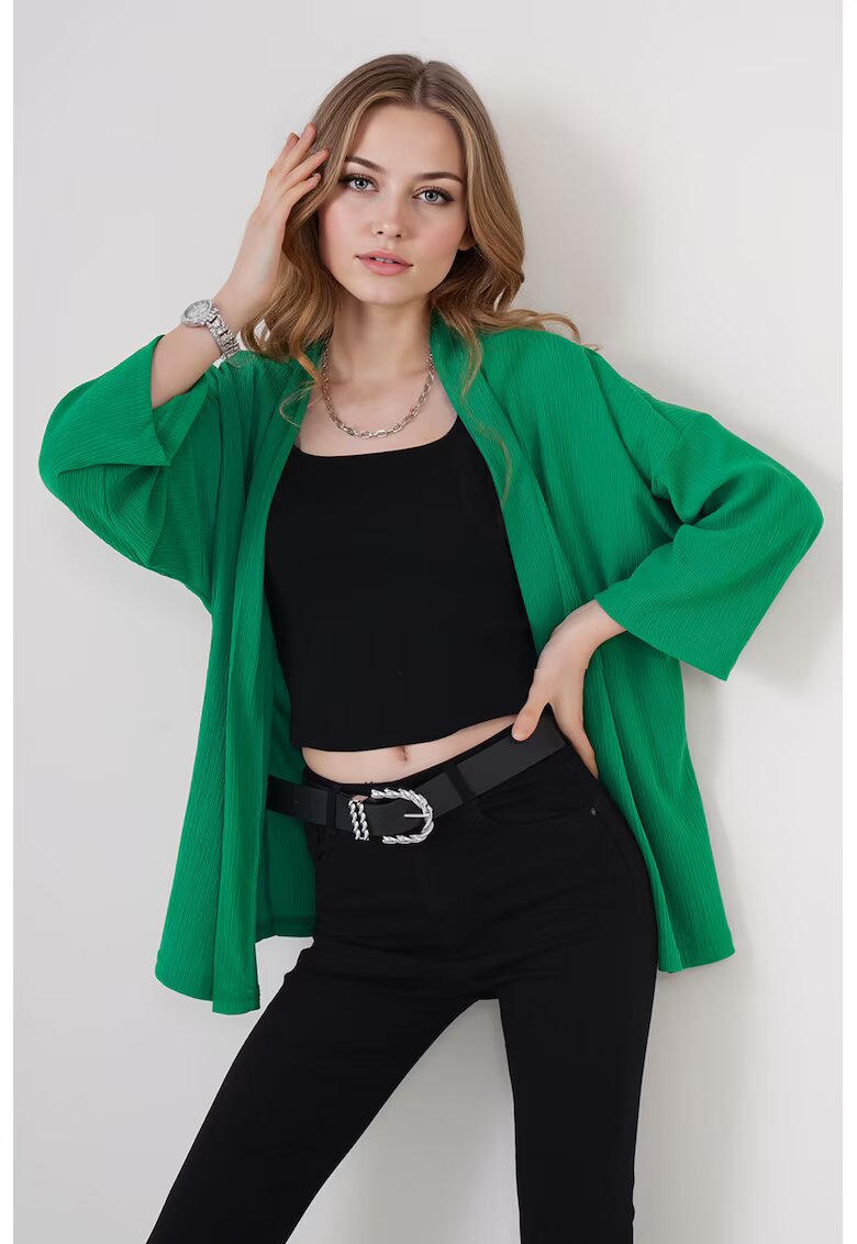 Big Dart HiCCUP - Kimono texturat - Verde - Verde