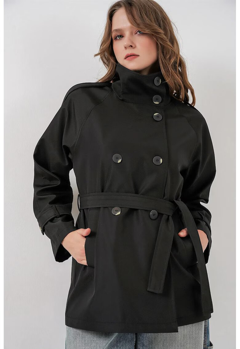 Big Dart Trenci dama Regular Fit - Negru