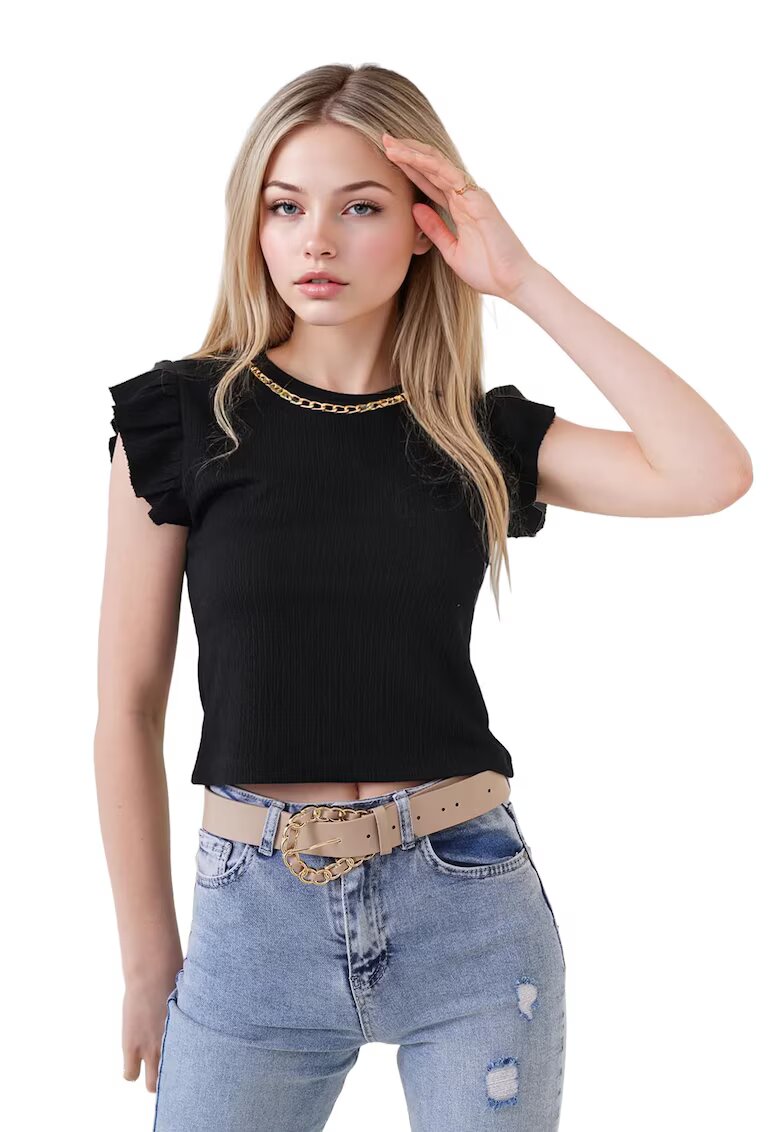 Big Dart Tricou pentru dama - HiCCUP - Poliester/Lycra - Negru