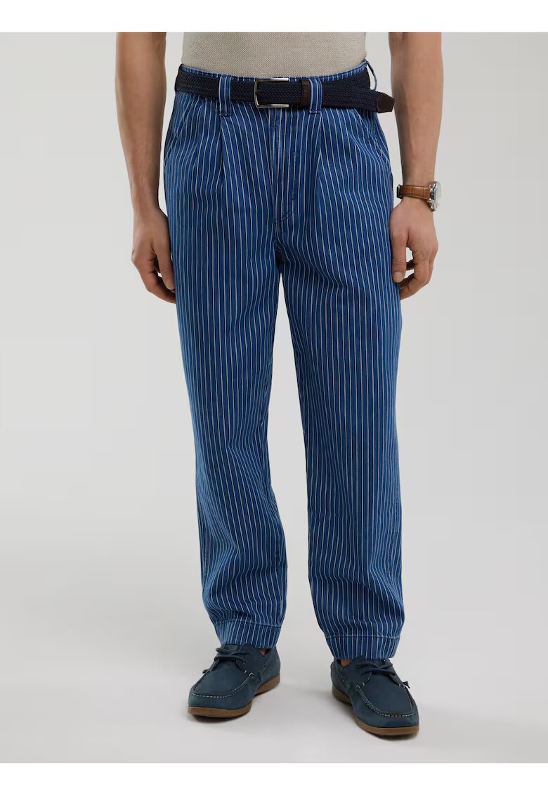 Big Star Blugi relaxed fit cu talie inalta si model in dungi Temir