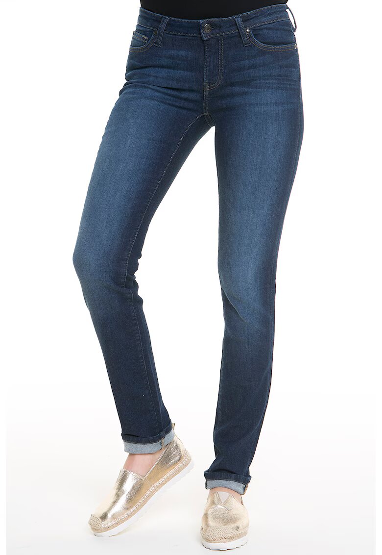 Big Star Blugi skinny cu aspect decolorat - Bleumarin