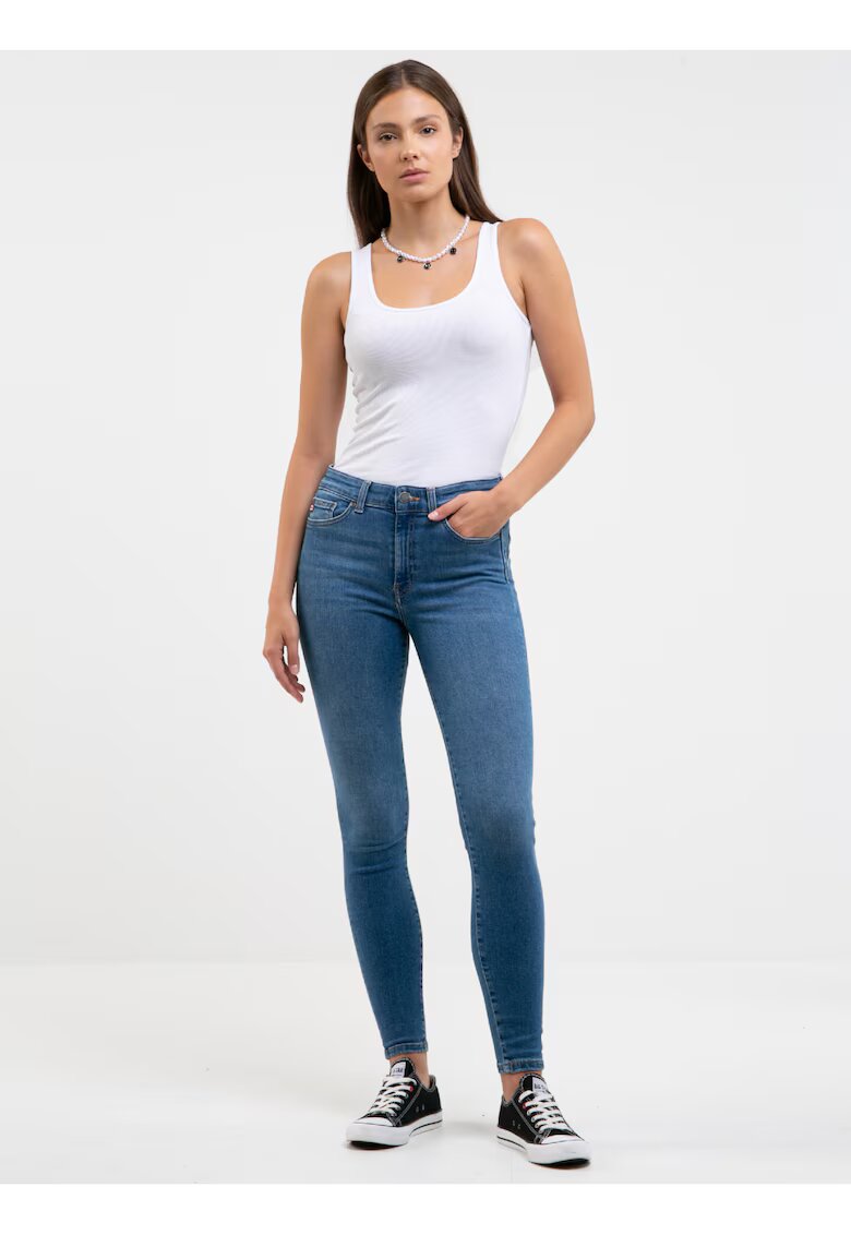 Big Star Blugi skinny cu talie inalta si push-up Melinda 340