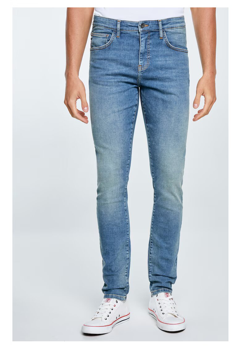 Big Star Blugi skinny fit Deric 390 - Albastru