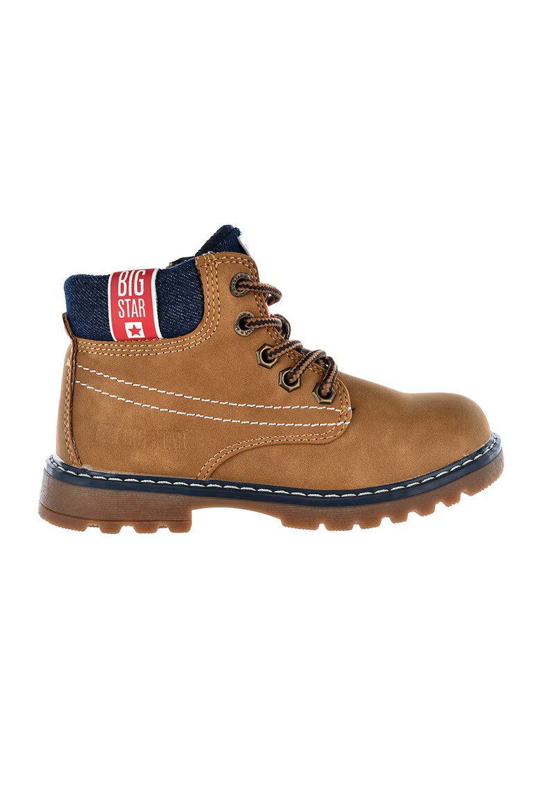 Big Star Bocanci din piele ecologica - Caramel