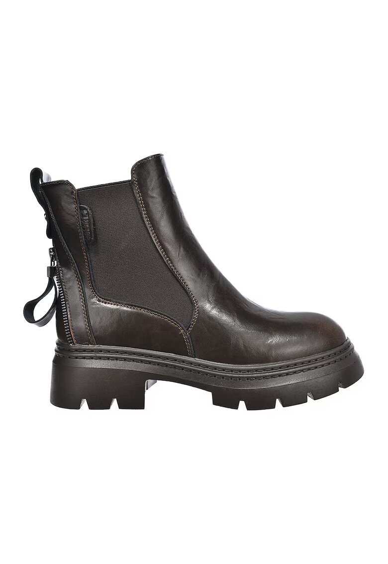 Big Star Ghete Chelsea de piele - Maro inchis