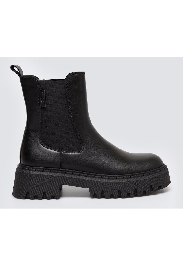 Big Star Ghete Chelsea din piele cu insertii din textil