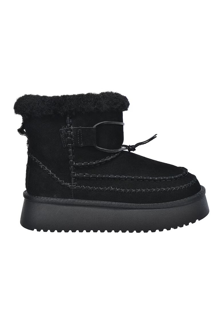 Big Star Ghete slip-on de piele intoarsa - Negru