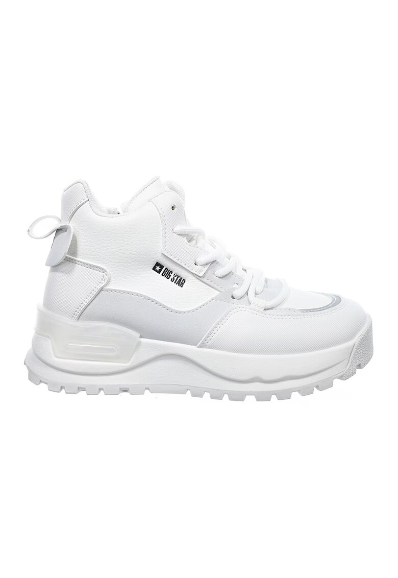Big Star Ghete wedge de piele ecologica - Alb