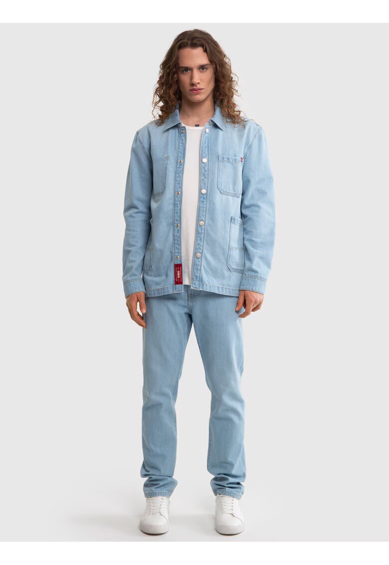 Big Star Jacheta-camasa din denim - Albastru deschis