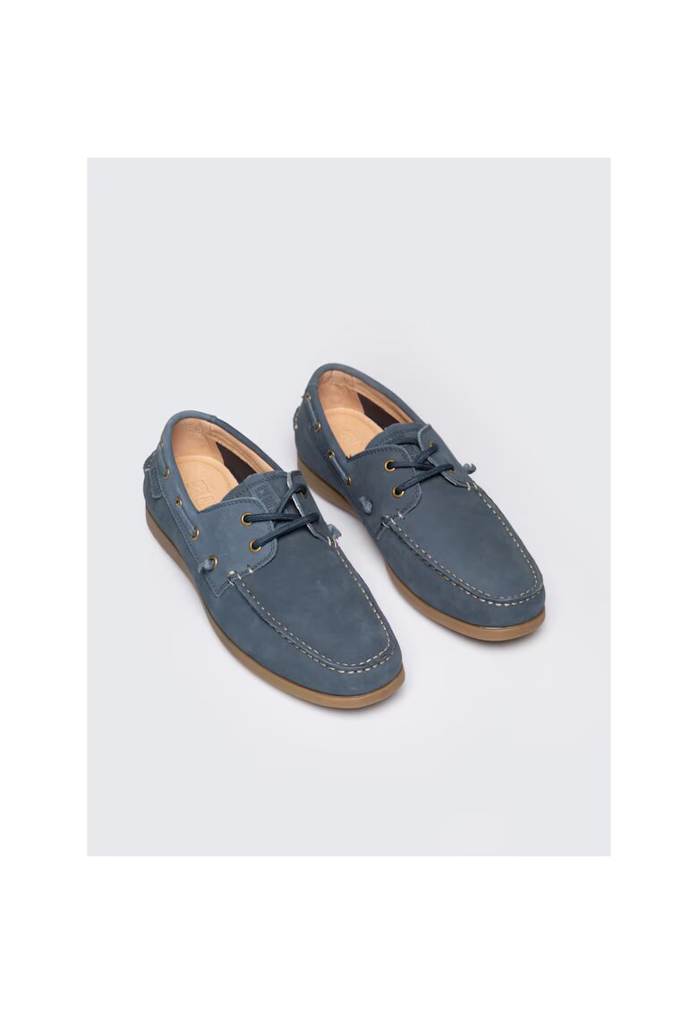 Big Star Mocasini din piele nabuc 403