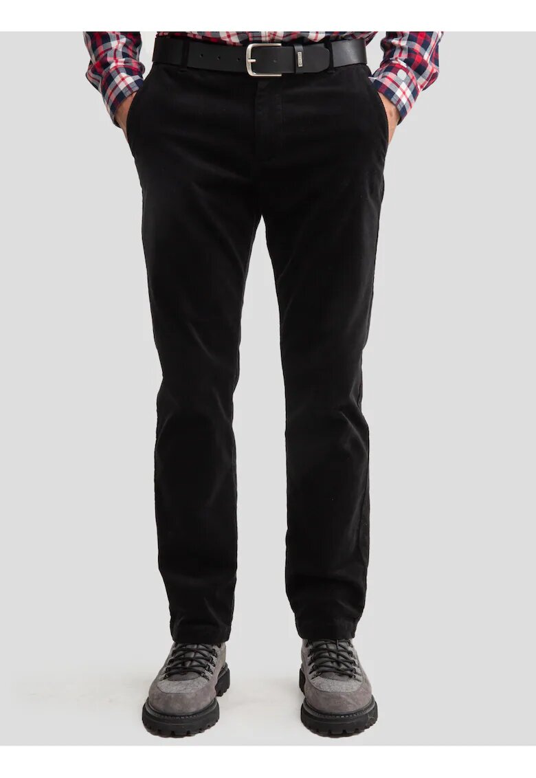 Big Star Pantaloni chino cu croiala dreapta Trevis - Negru