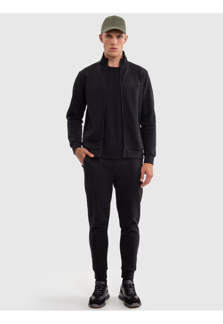Big Star Pantaloni sport cu buzunare cu fermoar - Negru