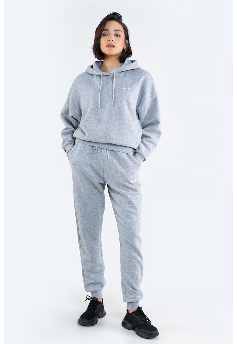 Big Star Pantaloni sport cu buzunare oblice - Gri melange