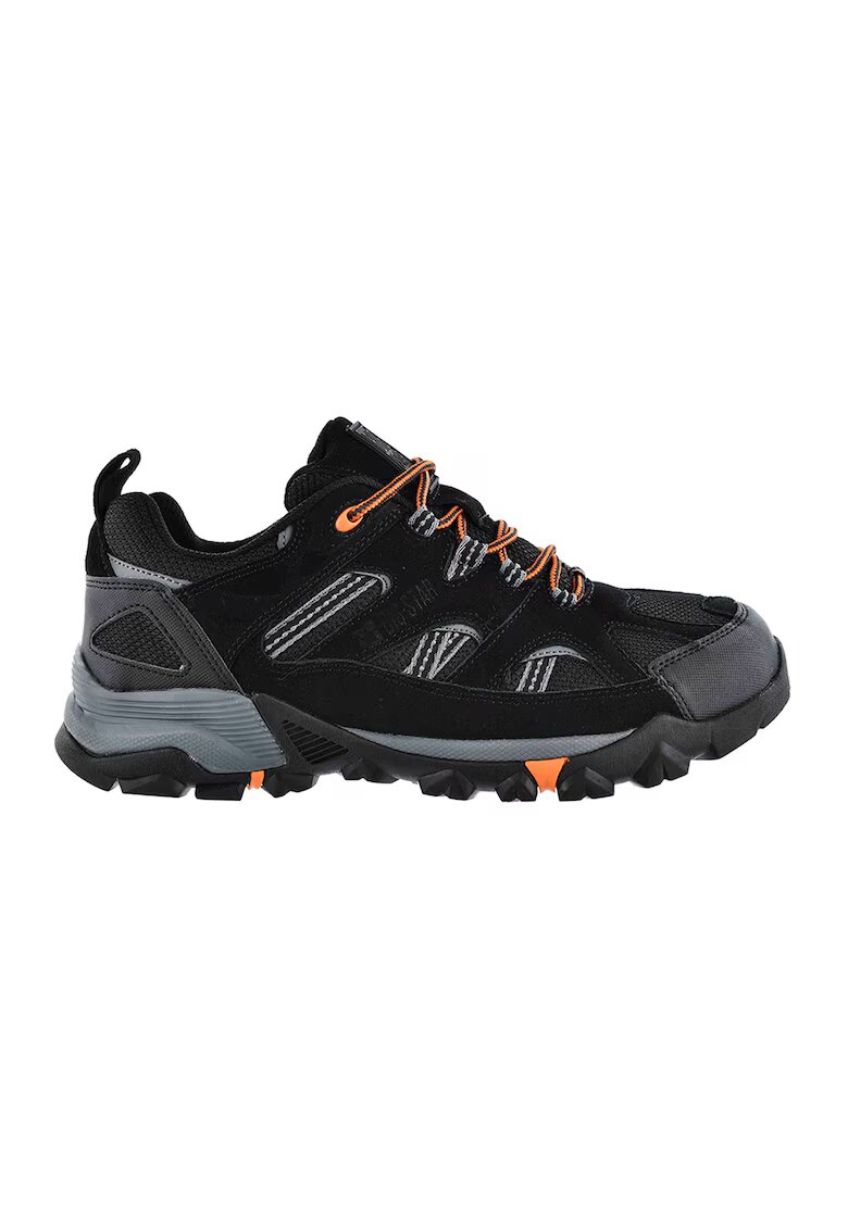 Big Star Pantofi sport cu insertii din piele intoarsa si piele ecologica - Negru/Gri