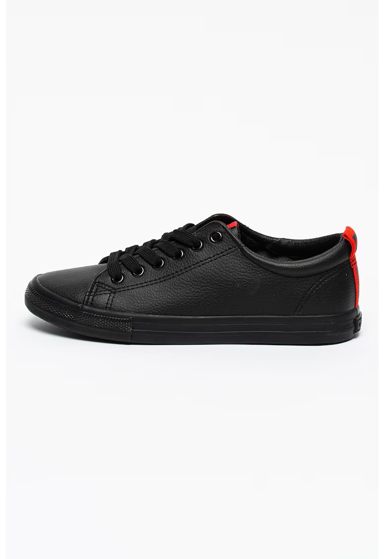 Big Star Pantofi sport de piele ecologica cu detalii contrastante - Negru