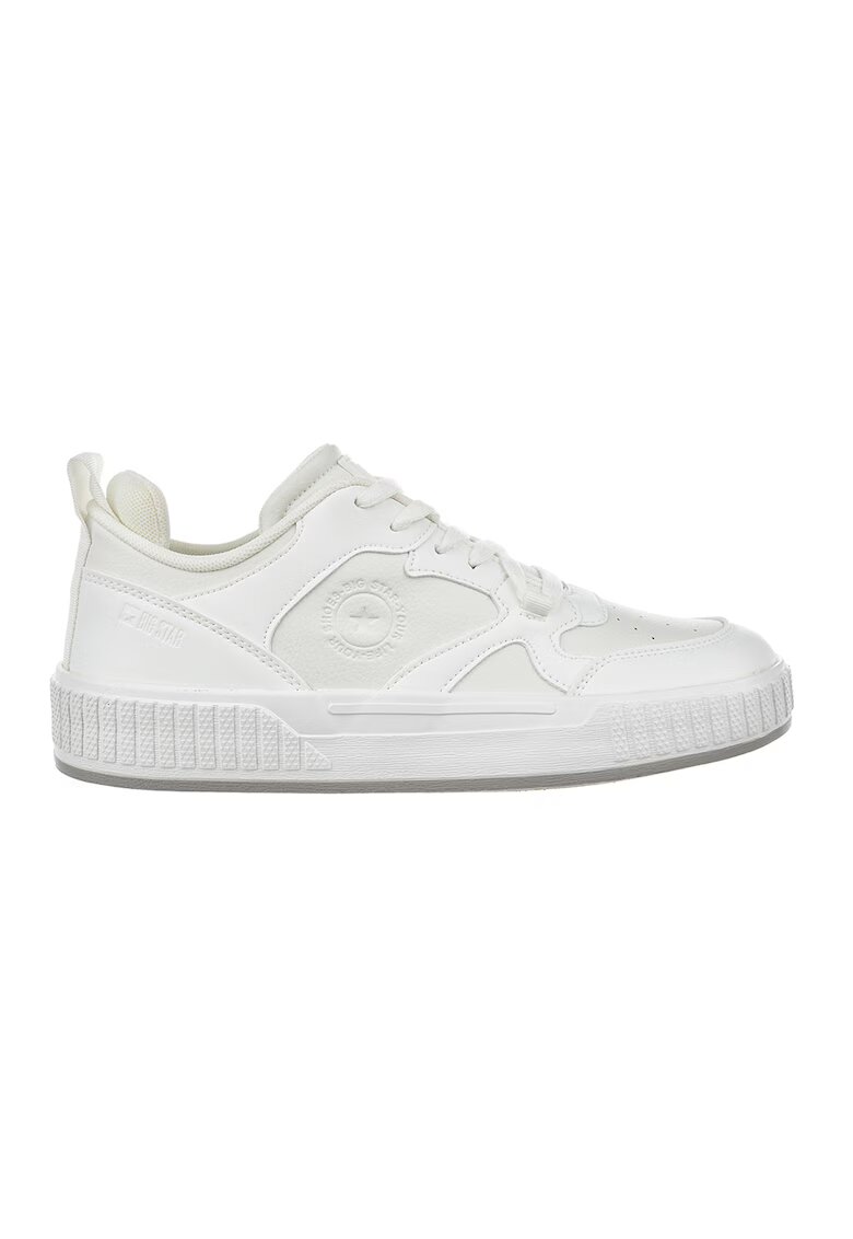 Big Star Pantofi sport de piele ecologica cu detalii logo - Alb