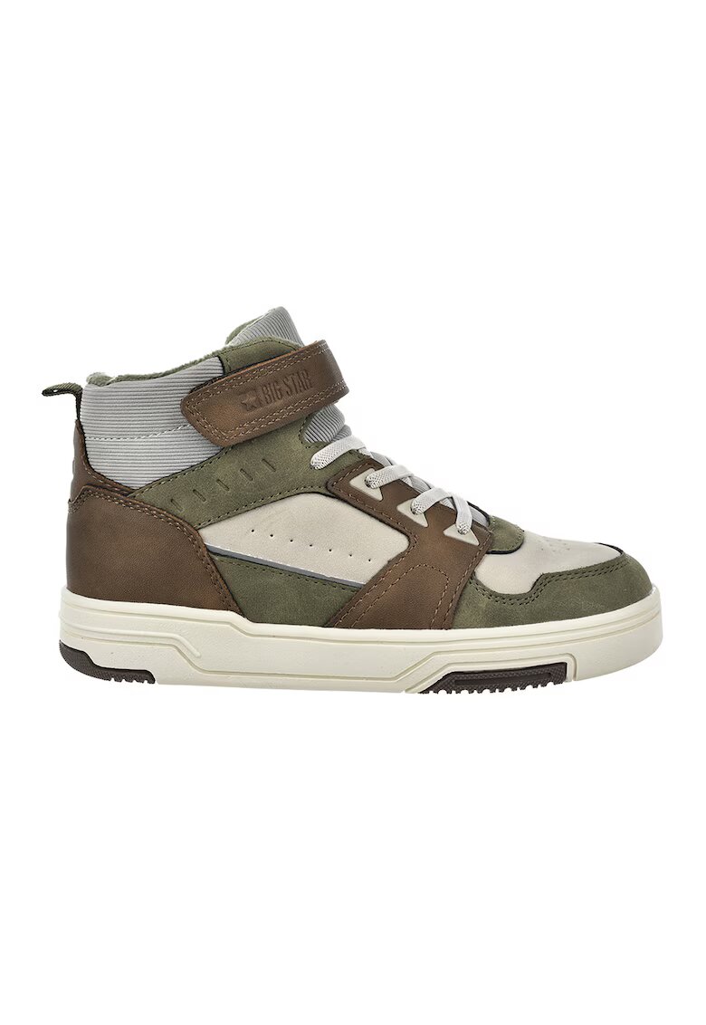 Big Star Pantofi sport high-cut cu velcro - Maro/Bej/Kaki