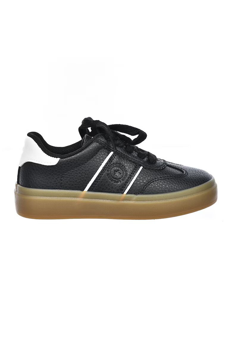 Big Star Pantofi sport low-cut de piele ecologica - Alb/Negru