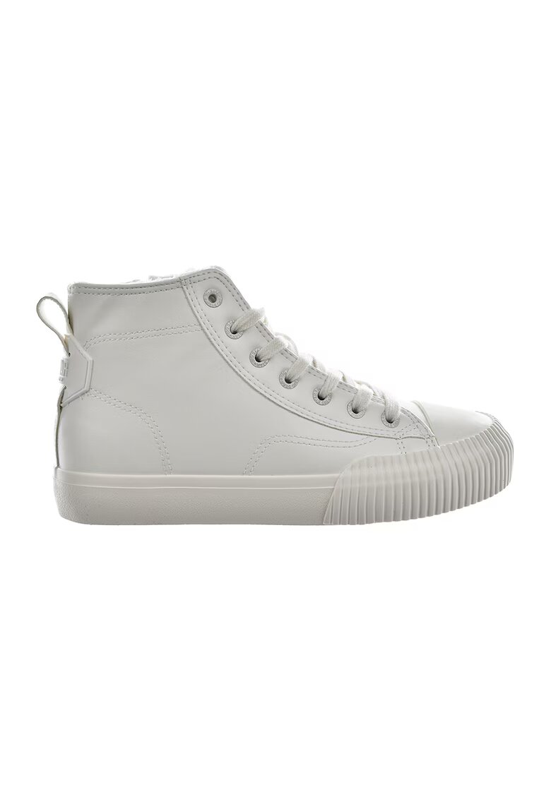 Big Star Pantofi sport mid-high de piele ecologica - Alb