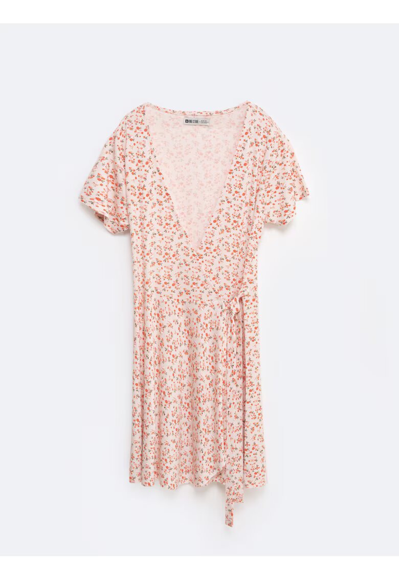 Big Star Rochie din modal cu imprimeu floral Rihatana - Roz