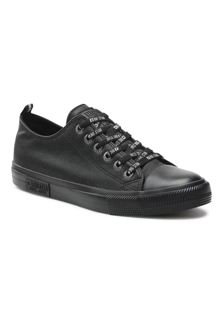 Big Star Tenisi barbati - 301272823 - Piele ecologica - Negru - Negru