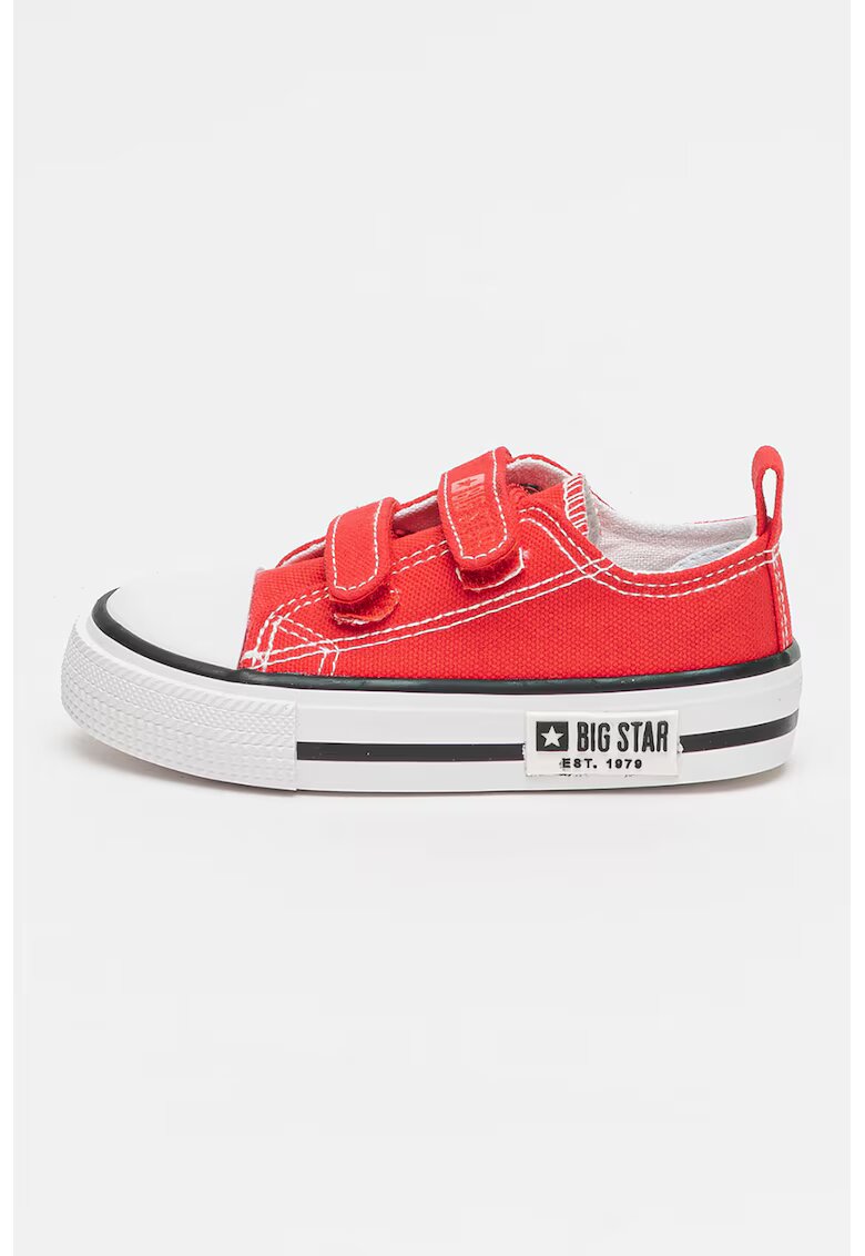Big Star Tenisi cu inchidere velcro si detaliu logo - Rosu
