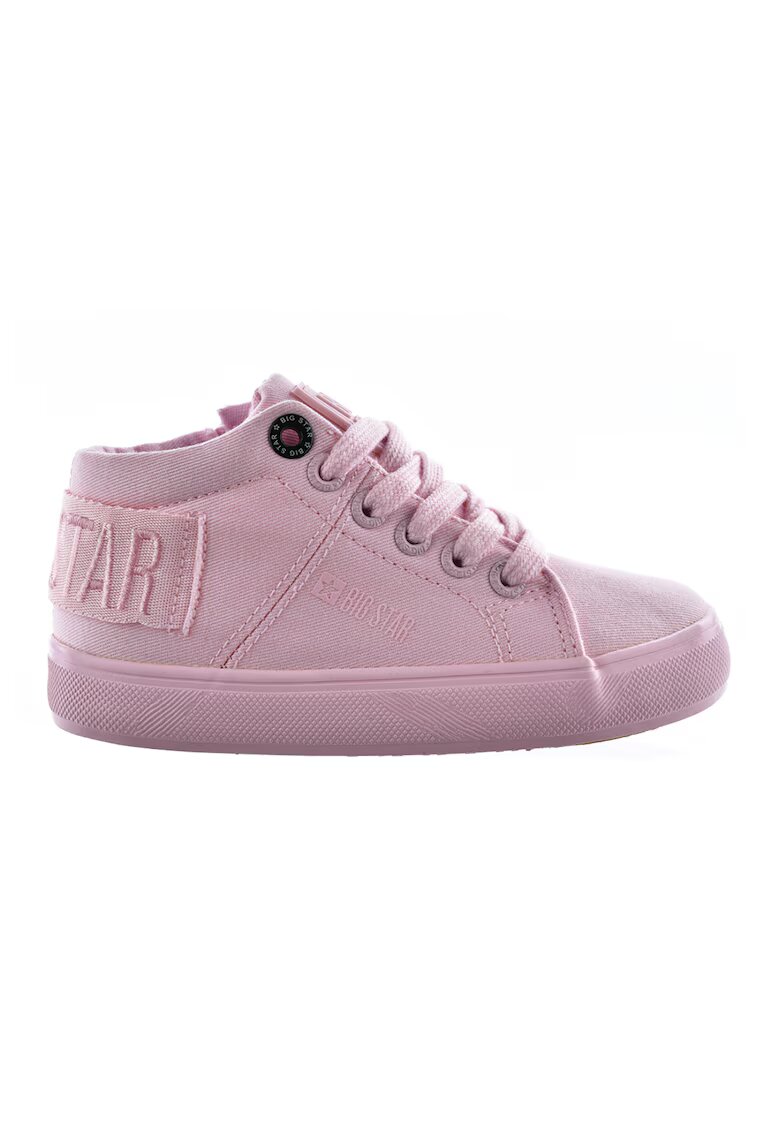 Big Star Tenisi mid-cut cu logo brodat - Roz