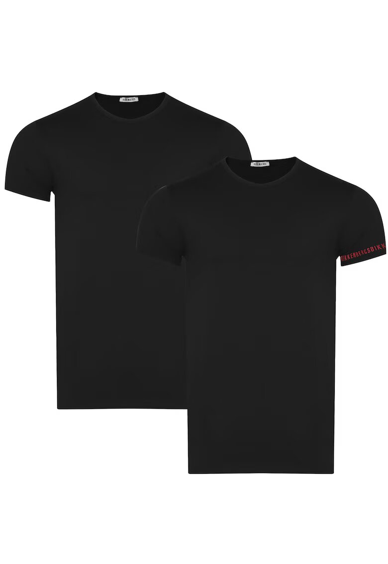 Bikkembergs Tricouri barbati - set 2 piese - negru - bumbac-elastan -