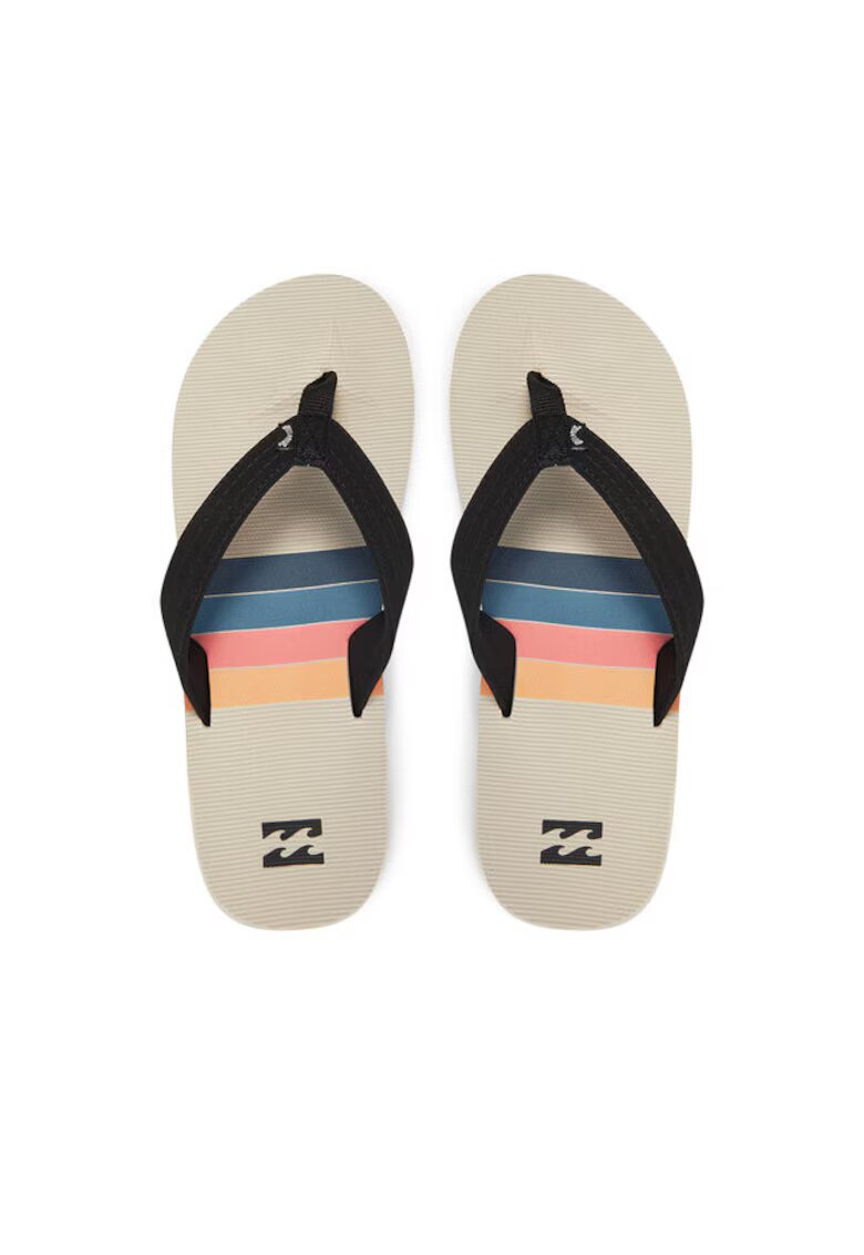 Billabong Papuci flip-flop barbati EBYL100019 - Textil - Bej/Negru - Negru/Bej