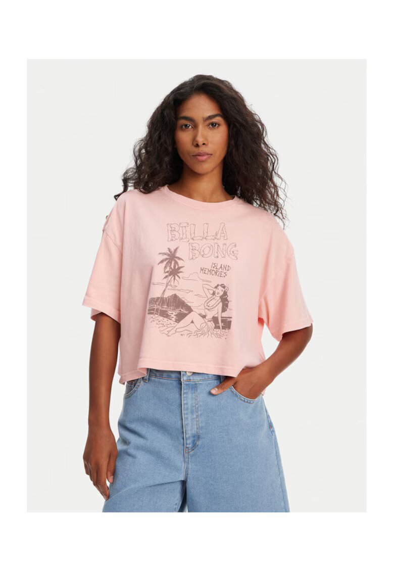 Billabong Tricou dama EBJZT00427 - Bumbac - Corai - Coral