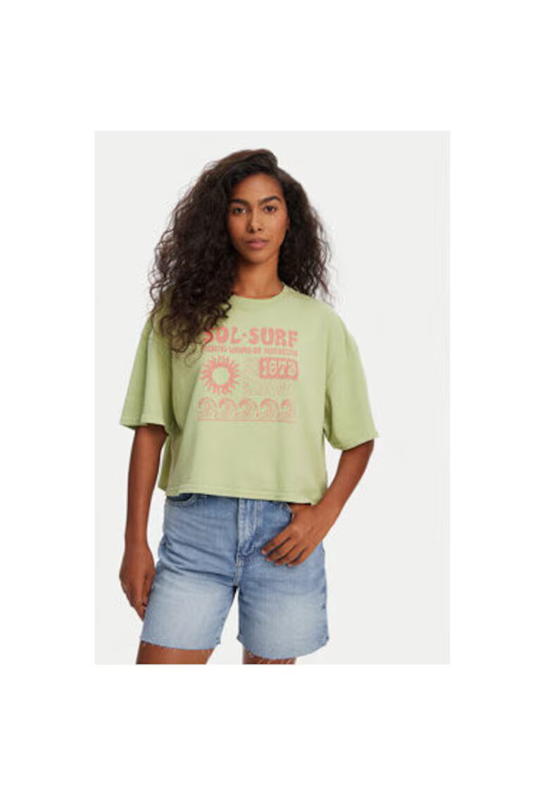 Billabong Tricou dama EBJZT00428 - Bumbac - Verde - Verde