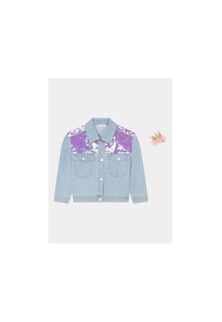 Billieblush Geaca fete - 303640194 - Bumbac - Albastru - Albastru