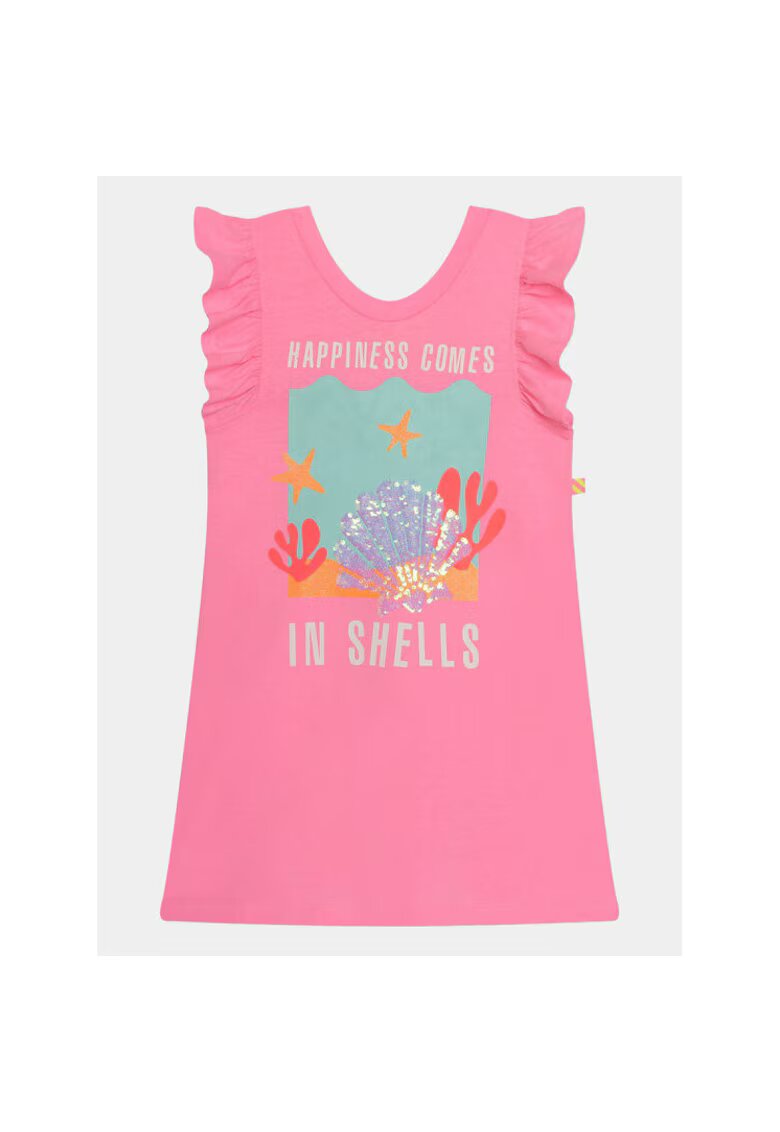 Billieblush Rochie fete - 303640033 - Poliester/Bumbac - Roz - Roz