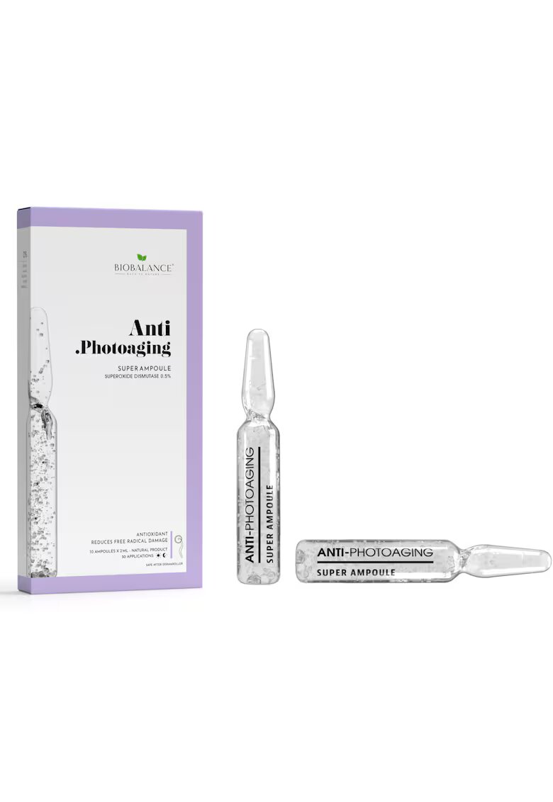 Bio Balance Anti-Photoaging Fiole concentrate antioxidante - cu superoxid dismutaza 0.5% - 10 x 2 ml