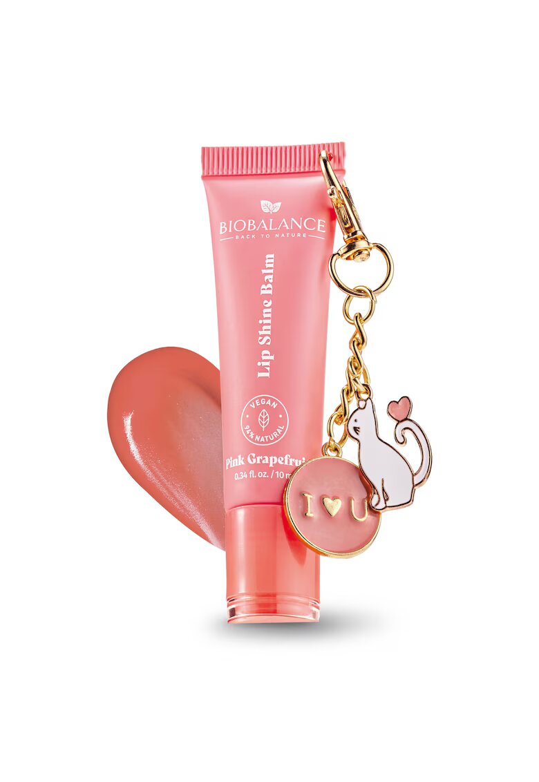 Bio Balance Balsam de buze cu efect lucios si breloc surpriza - Pink Grapefruit - BioBalance - 10 ml