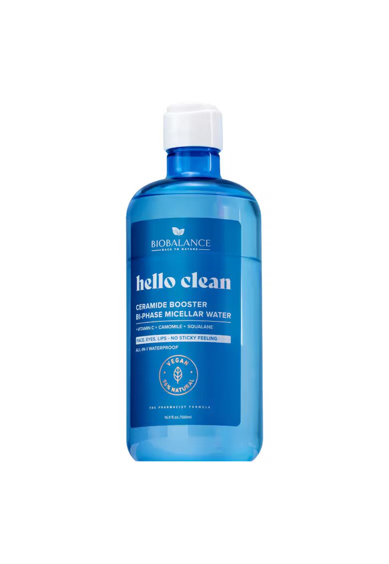 Bio Balance Ceramide Booster - apa micelara bi-fazica cu vitamina C + musetel + squalane - BioBalance - 500 ml