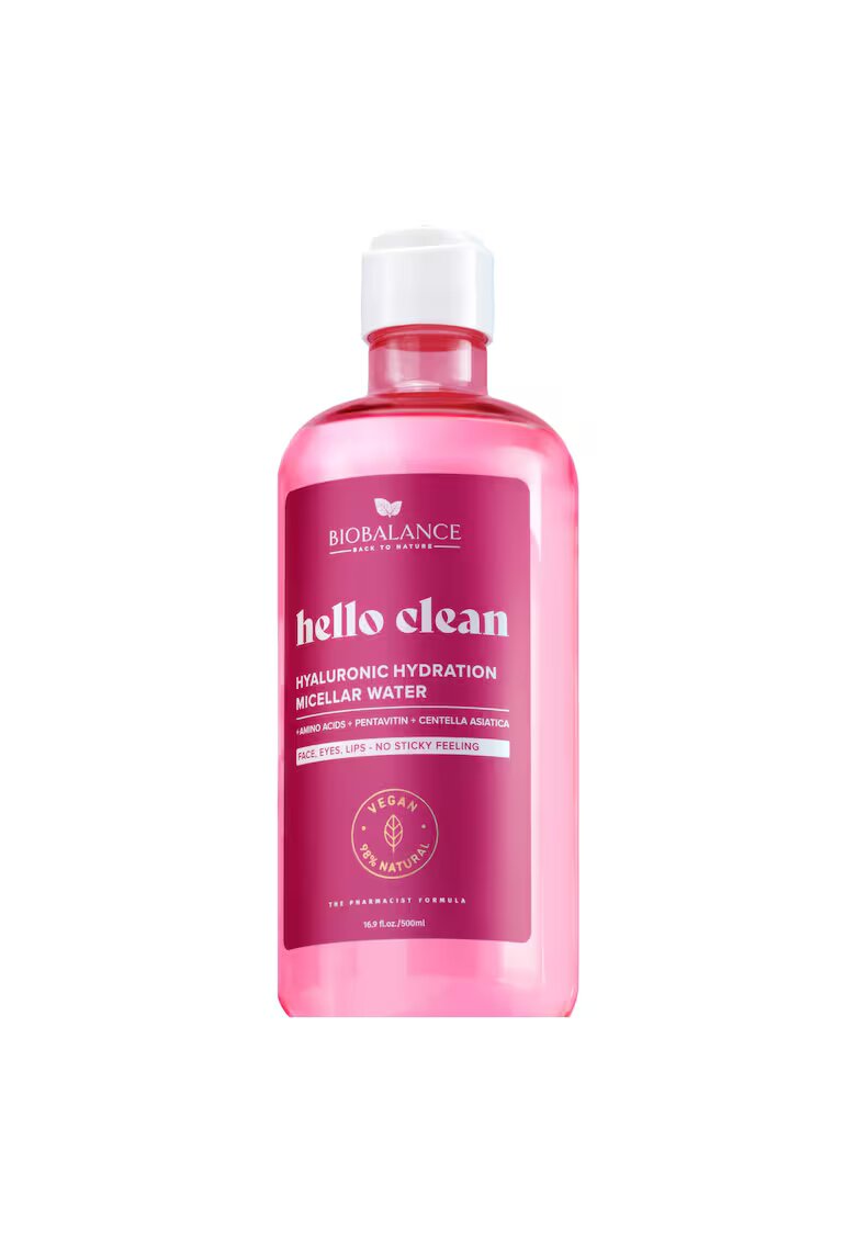 Bio Balance Hyaluronic Hydration - apa micelara cu amino acizi + pentavitin + Centella Asiatica - BioBalance - 500 ml