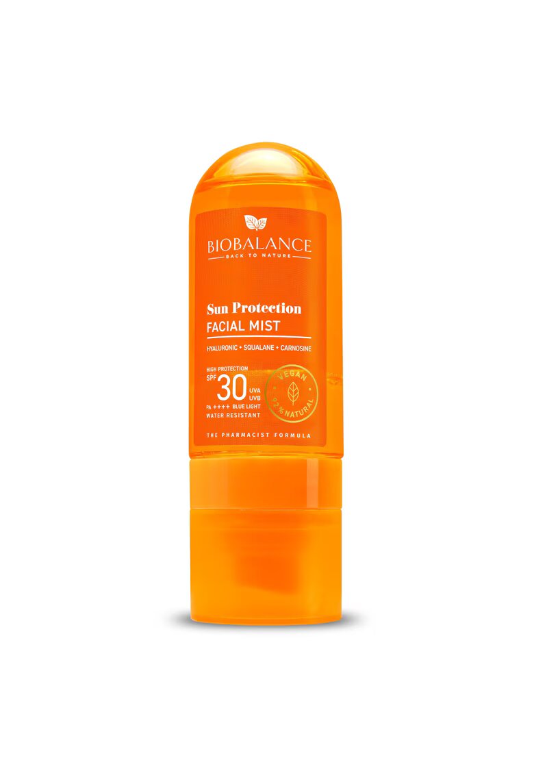 Bio Balance Sun Protection - ser spray facial cu protectie inalta SPF30 - UVA - UVB - PA++++ Blue Light - BioBalance - 80 ml