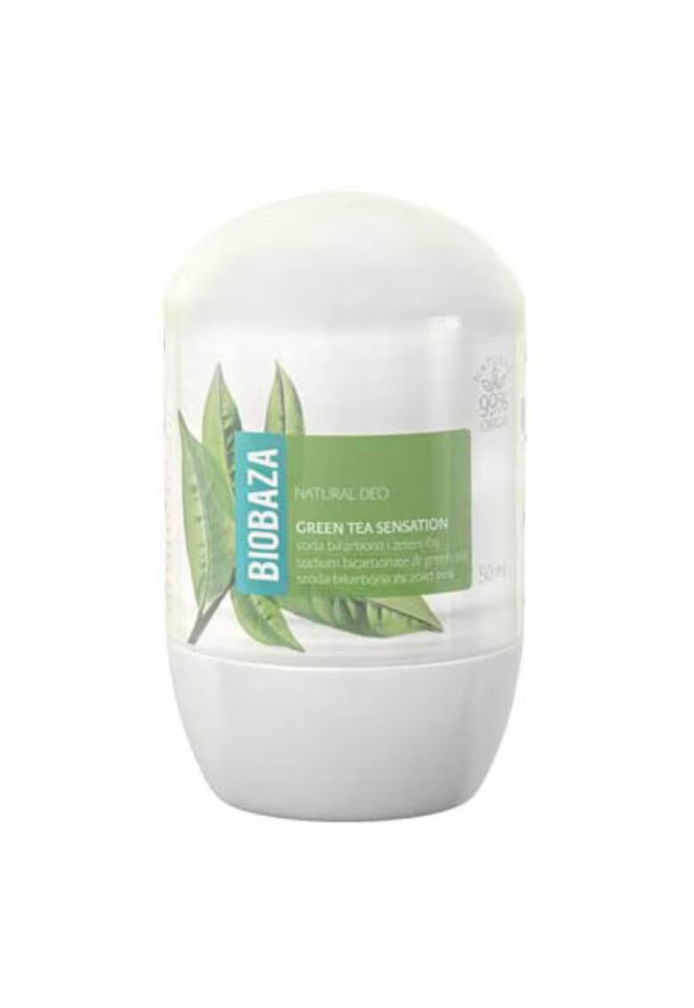 Biobaza Deodorant natural pe baza de piatra de alaun Femei - 50 ml - Ceai verde