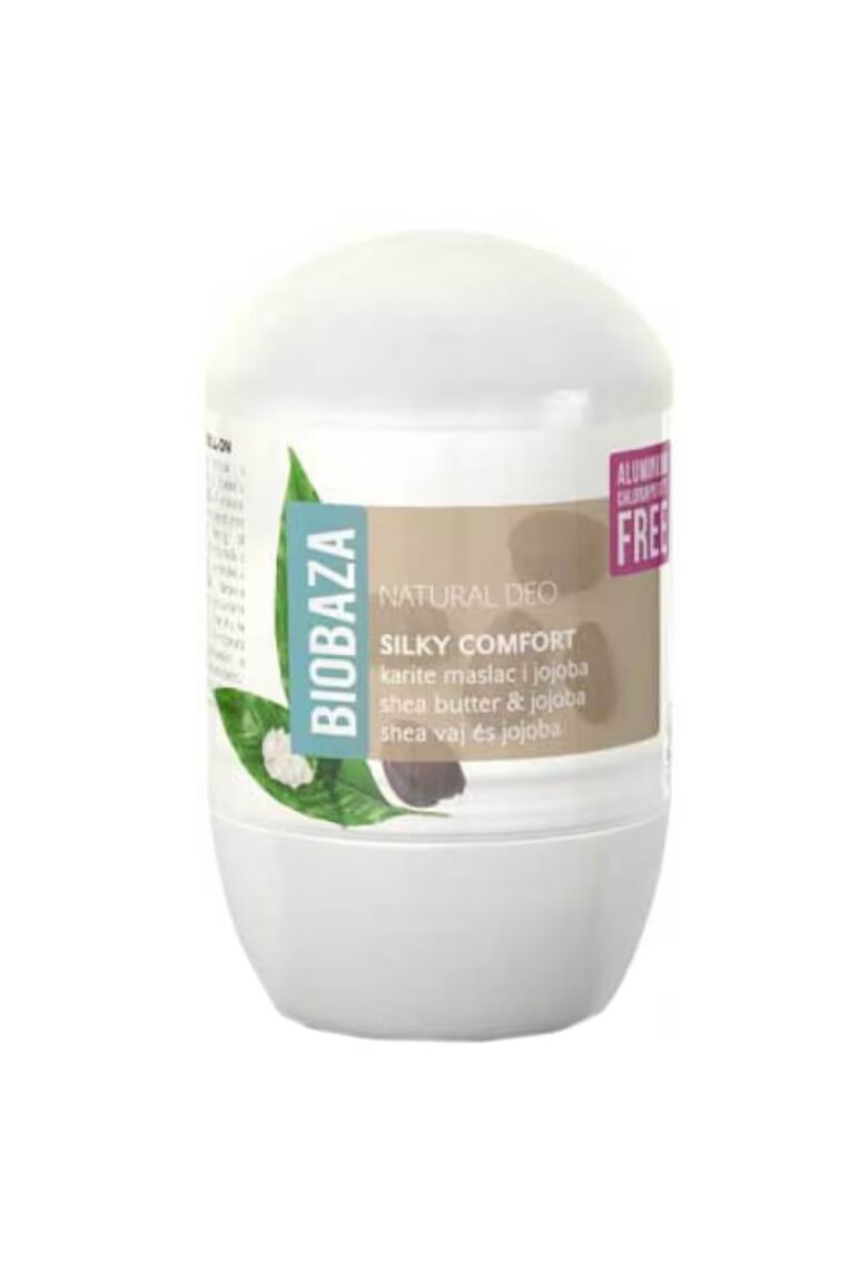 Biobaza Deodorant natural pe baza de piatra de alaun Femei - 50 ml - Unt de shea/Ulei de jojoba