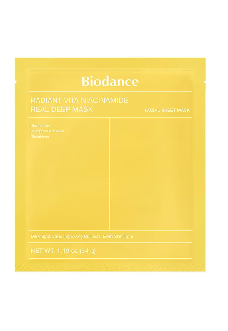 Biodance Masca de fata - Radiant Vita Niacinamide Real Deep Mask - 34 gr