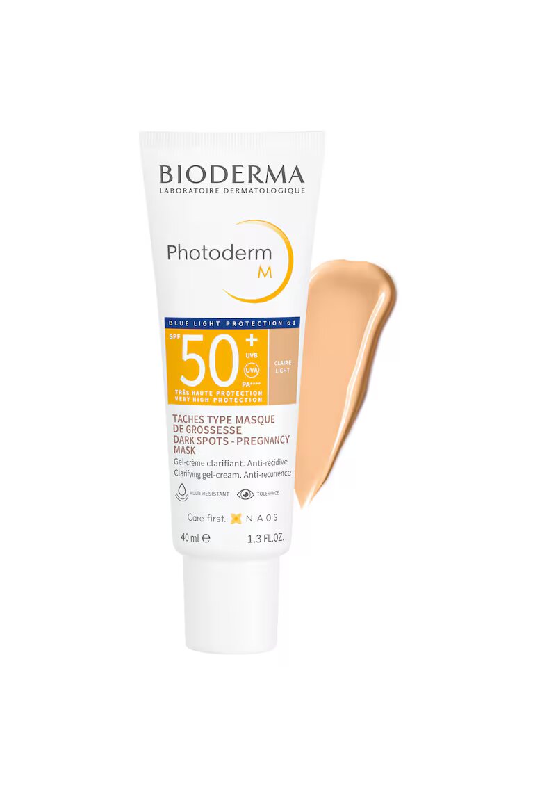 Bioderma Crema de fata coloranta cu protectie solara Photoderm M SPF 50+ - nuanta deschisa - 40 ml