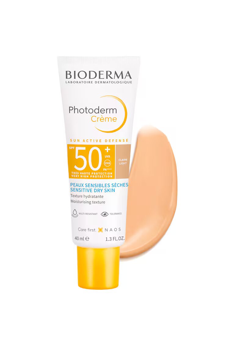 Bioderma Crema de fata coloranta cu protectie solara Photoderm SPF 50+ pentru ten sensibil - 40 ml