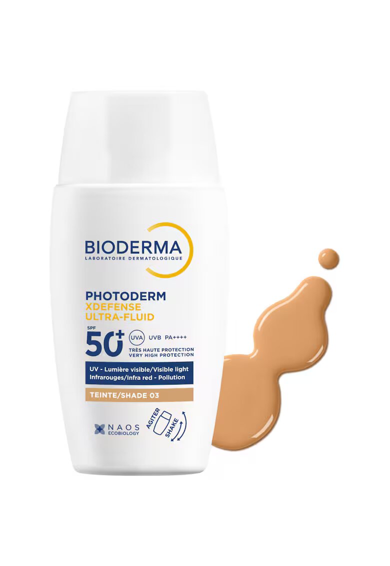 Bioderma Fluid colorat cu protectie solara Photoderm XDefense Fototip 3 SPF 50 40ml
