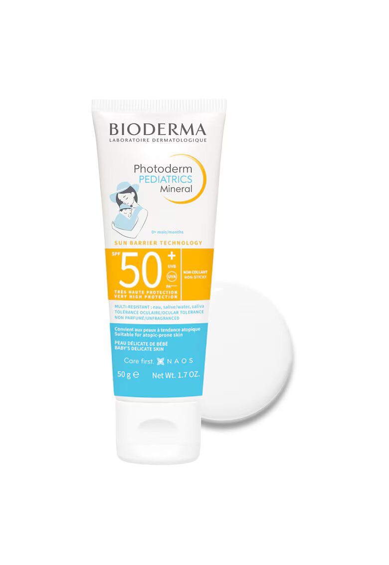 Bioderma Fluid cu protectie solara Photoderm Pediatrics Mineral SPF 50+ - pentru copii - 50 g